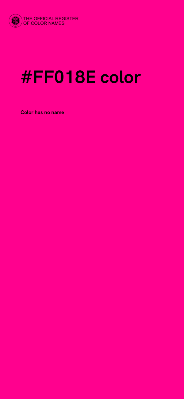 #FF018E color image