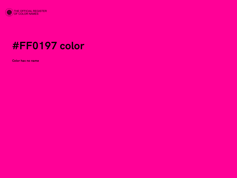 #FF0197 color image