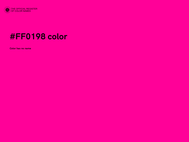 #FF0198 color image
