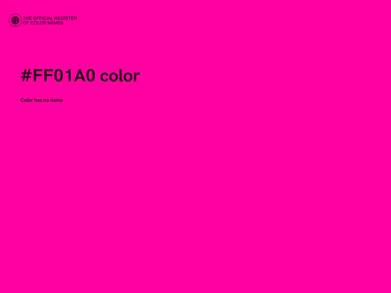 #FF01A0 color image