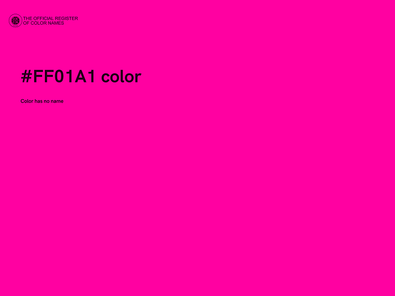 #FF01A1 color image