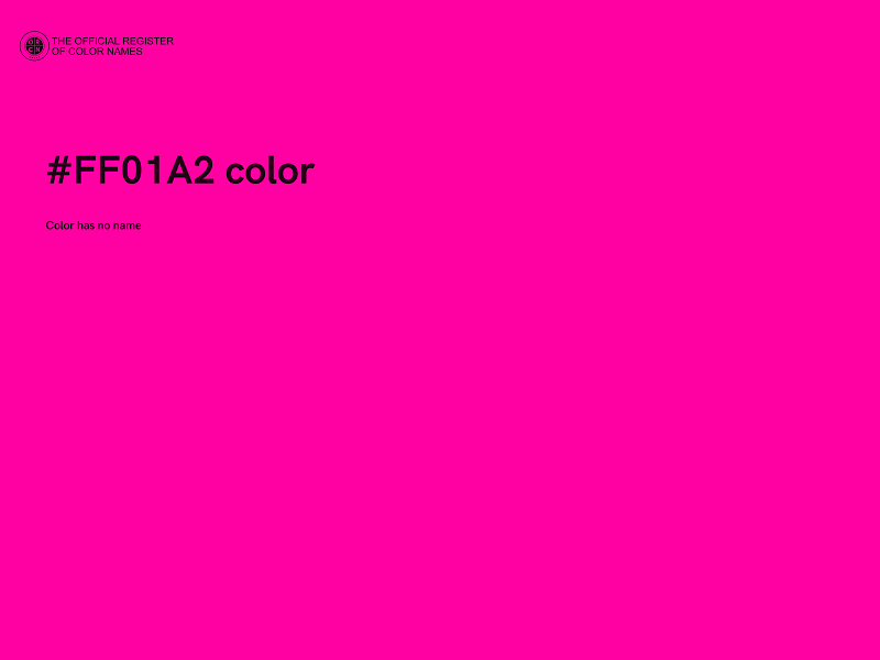 #FF01A2 color image