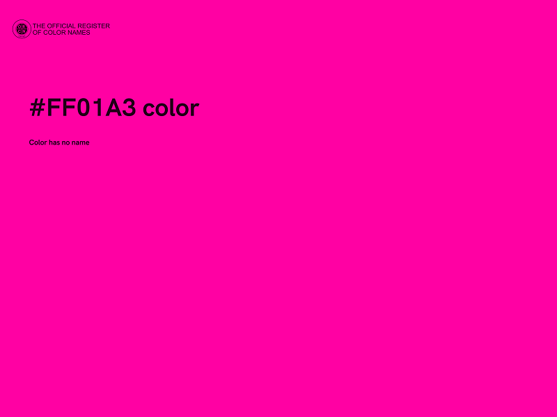 #FF01A3 color image