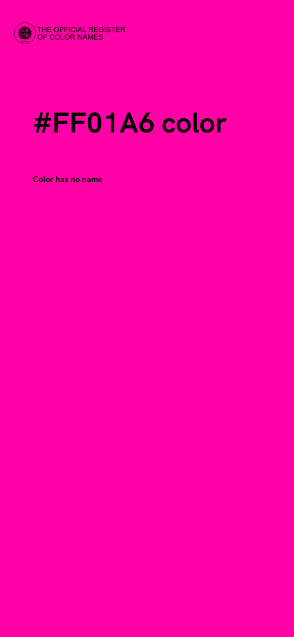 #FF01A6 color image