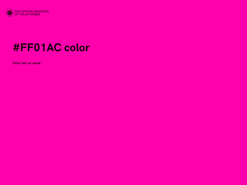 #FF01AC color image