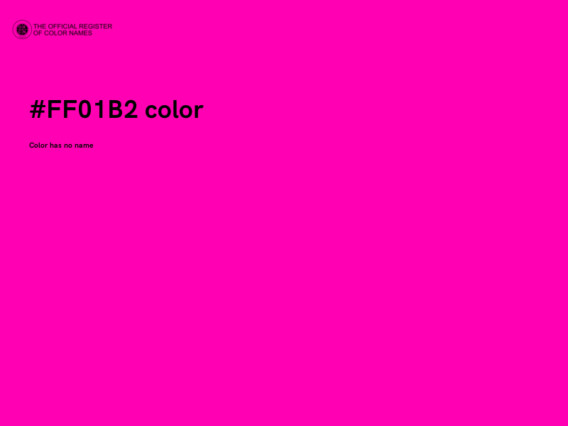 #FF01B2 color image