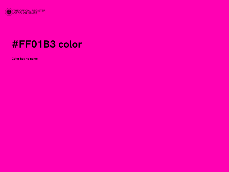 #FF01B3 color image
