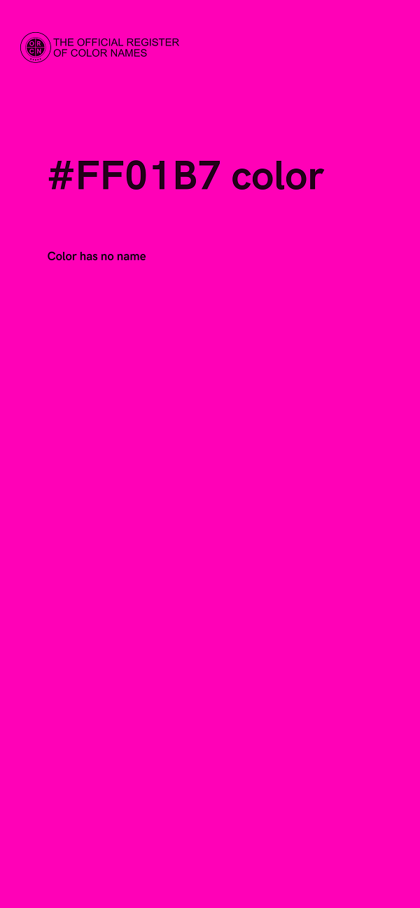 #FF01B7 color image
