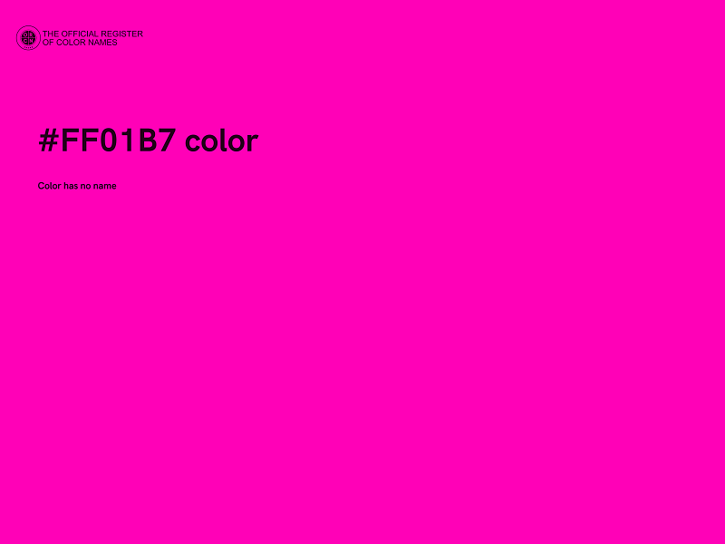 #FF01B7 color image