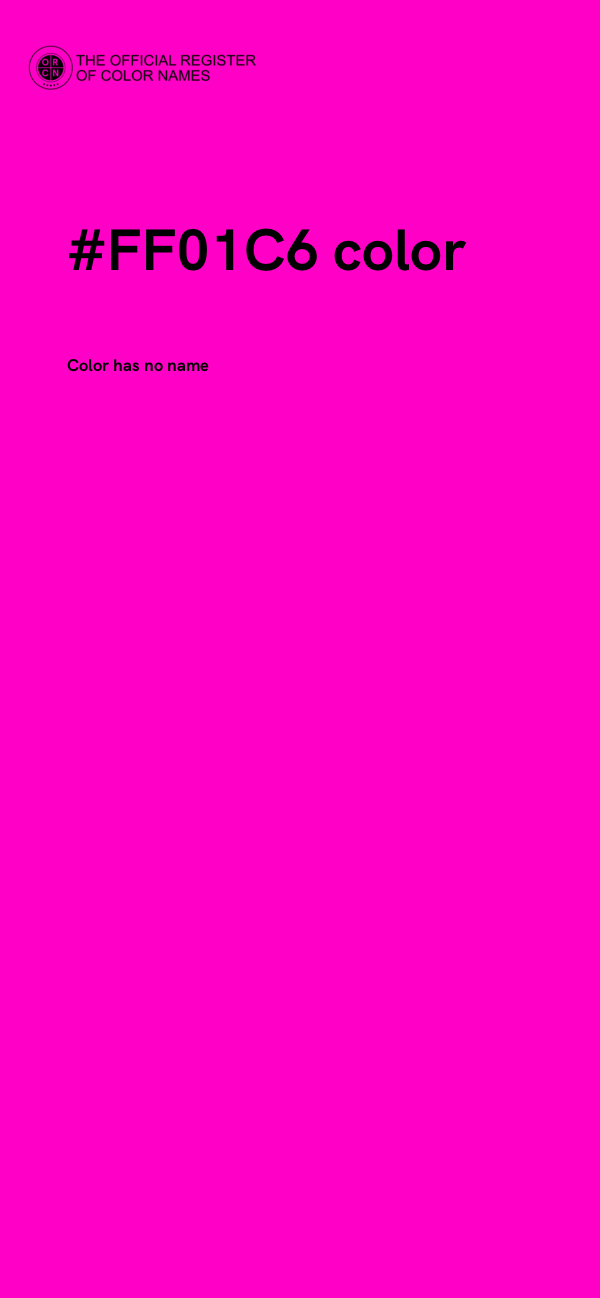 #FF01C6 color image