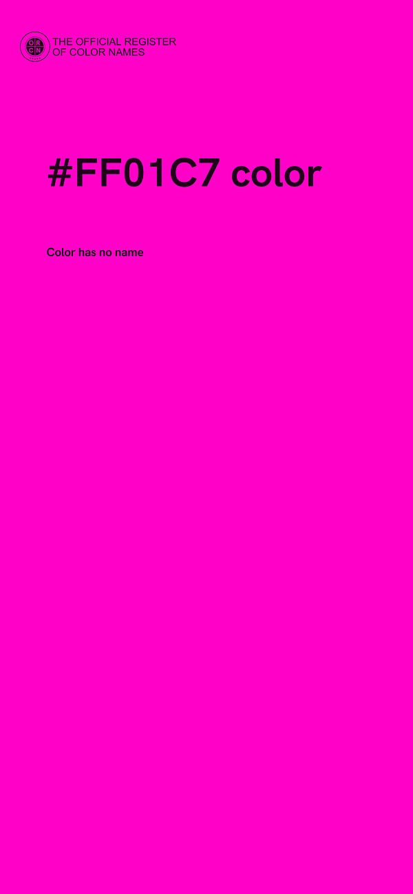#FF01C7 color image