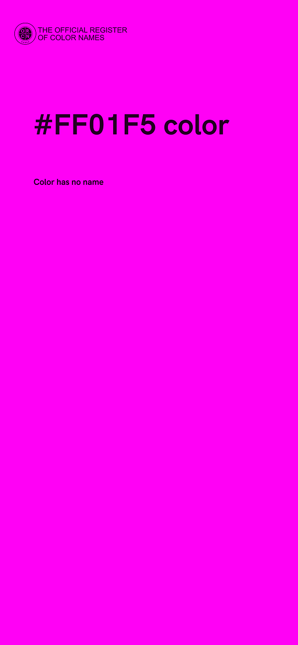 #FF01F5 color image