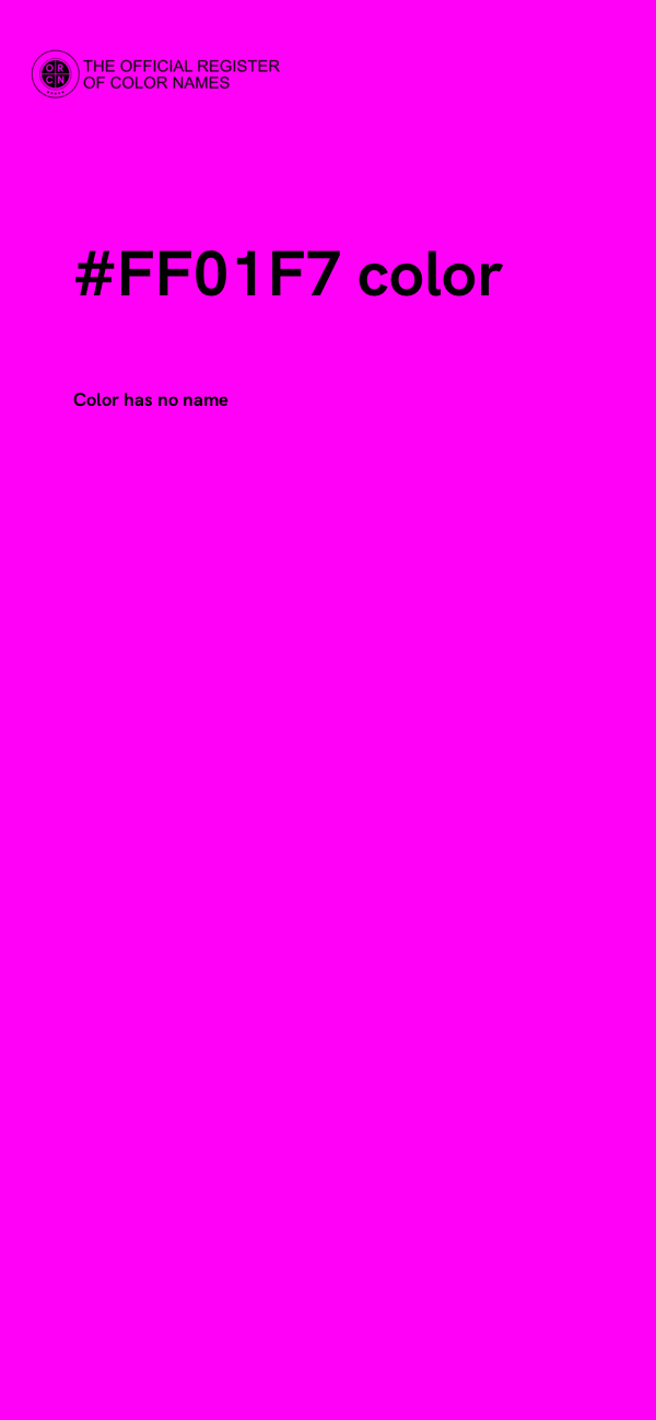#FF01F7 color image