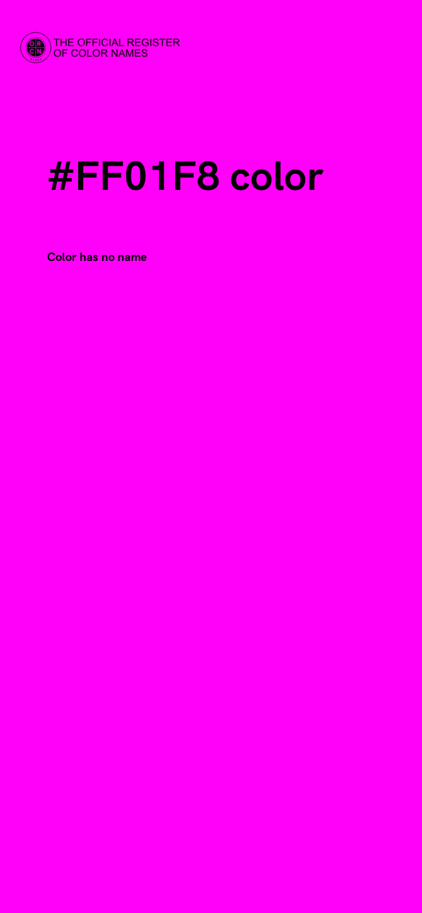 #FF01F8 color image
