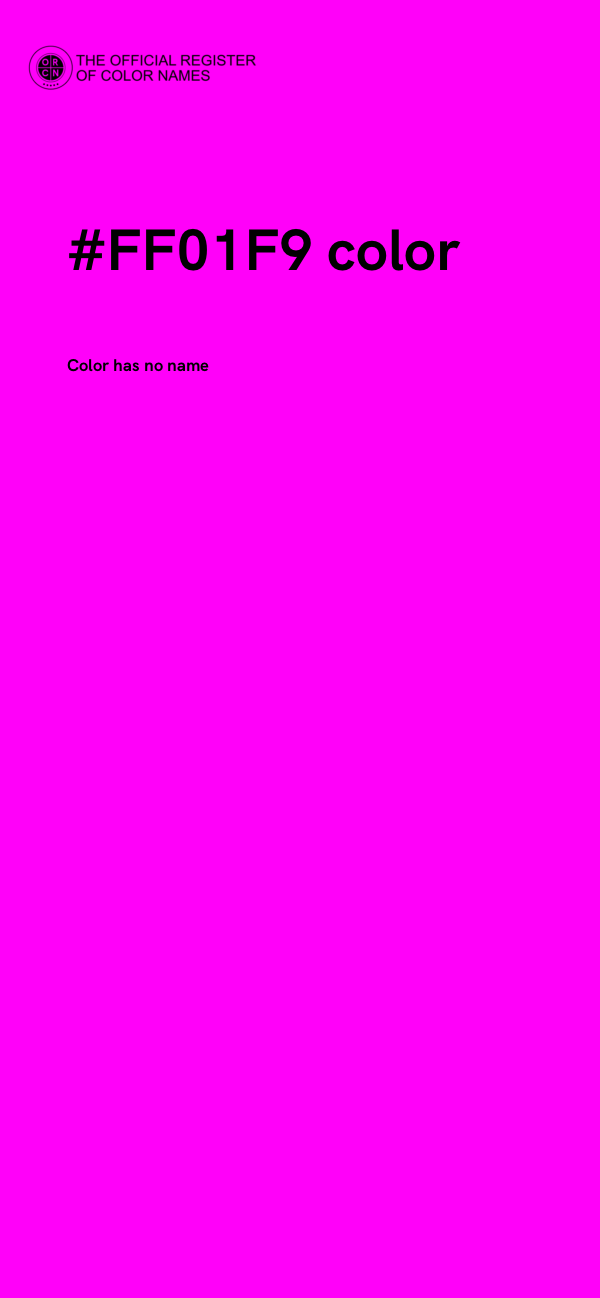 #FF01F9 color image