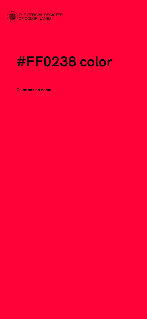 #FF0238 color image