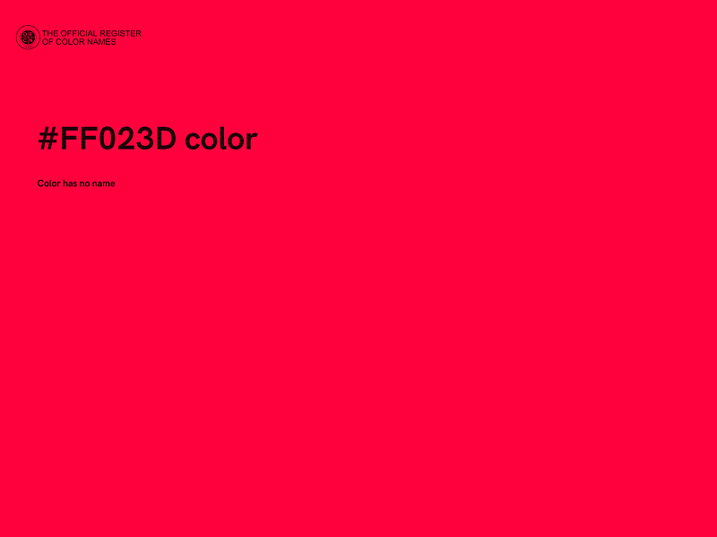 #FF023D color image