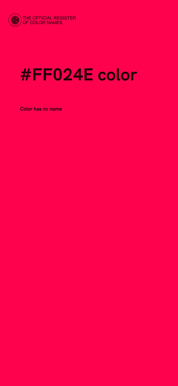 #FF024E color image