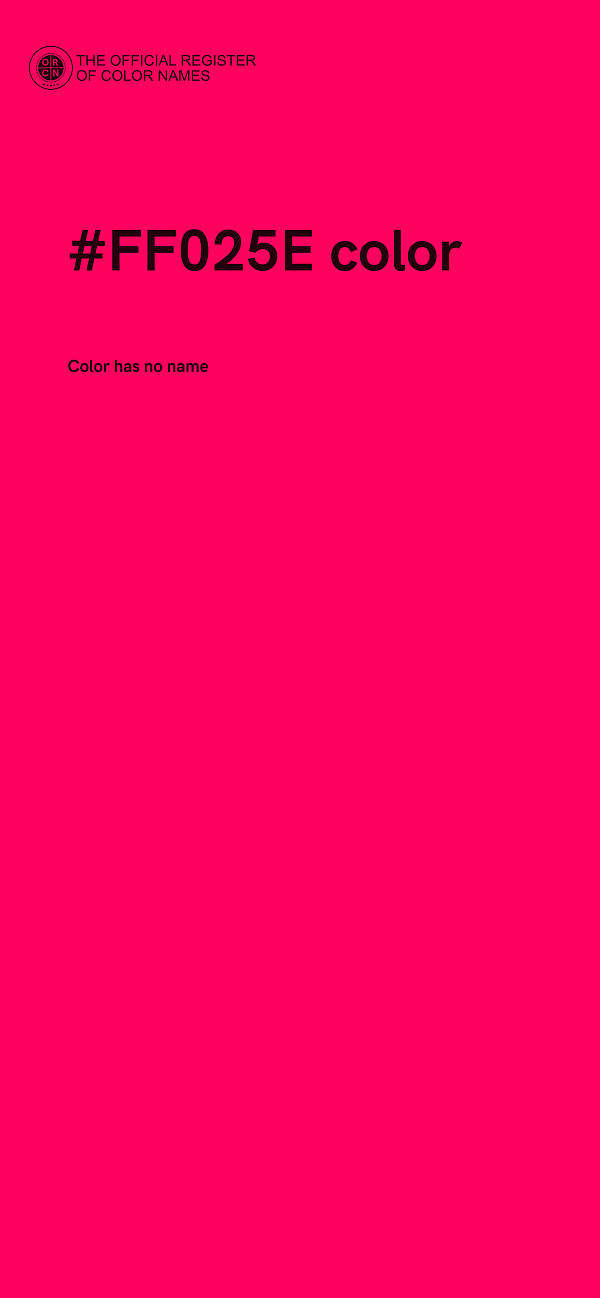 #FF025E color image
