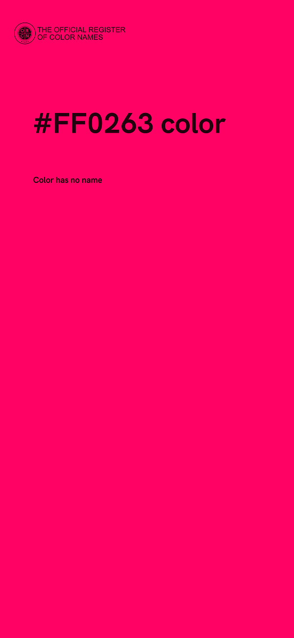 #FF0263 color image