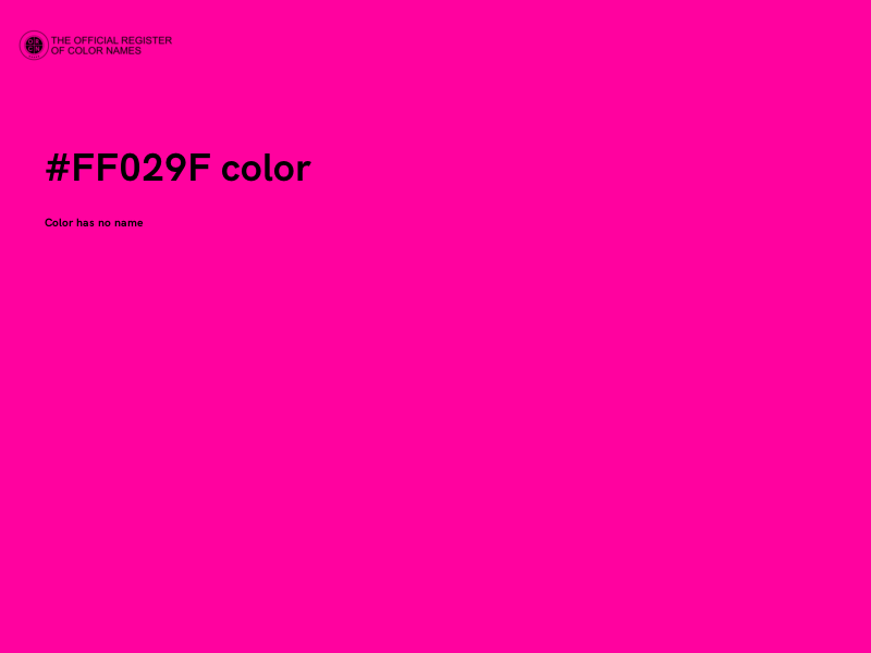 #FF029F color image