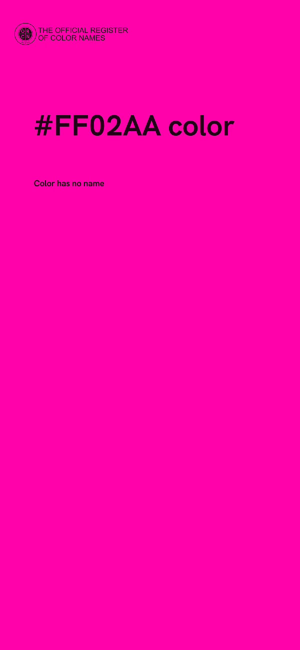 #FF02AA color image