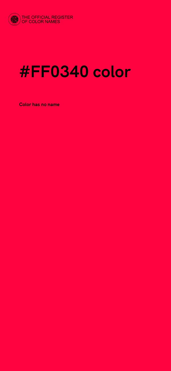 #FF0340 color image