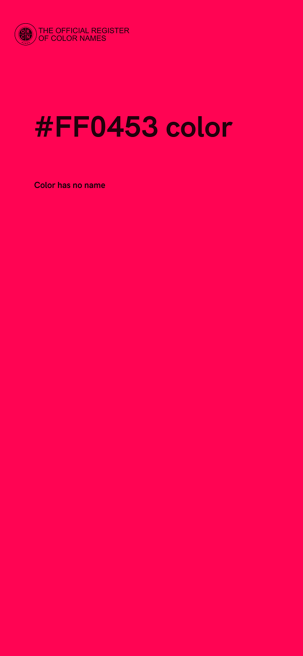 #FF0453 color image
