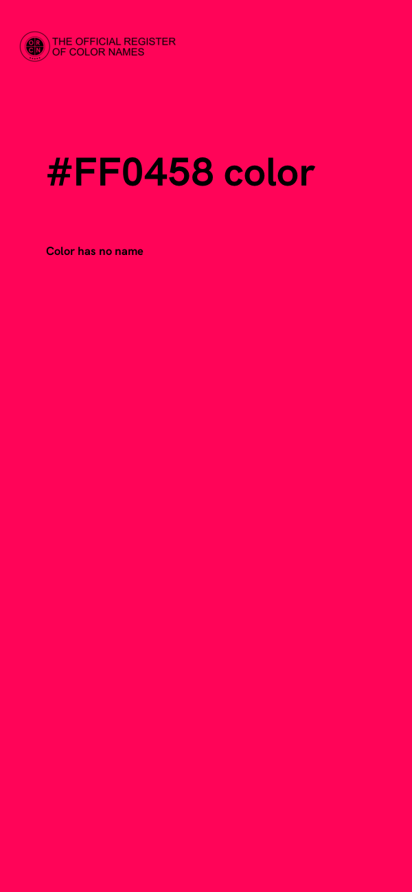 #FF0458 color image