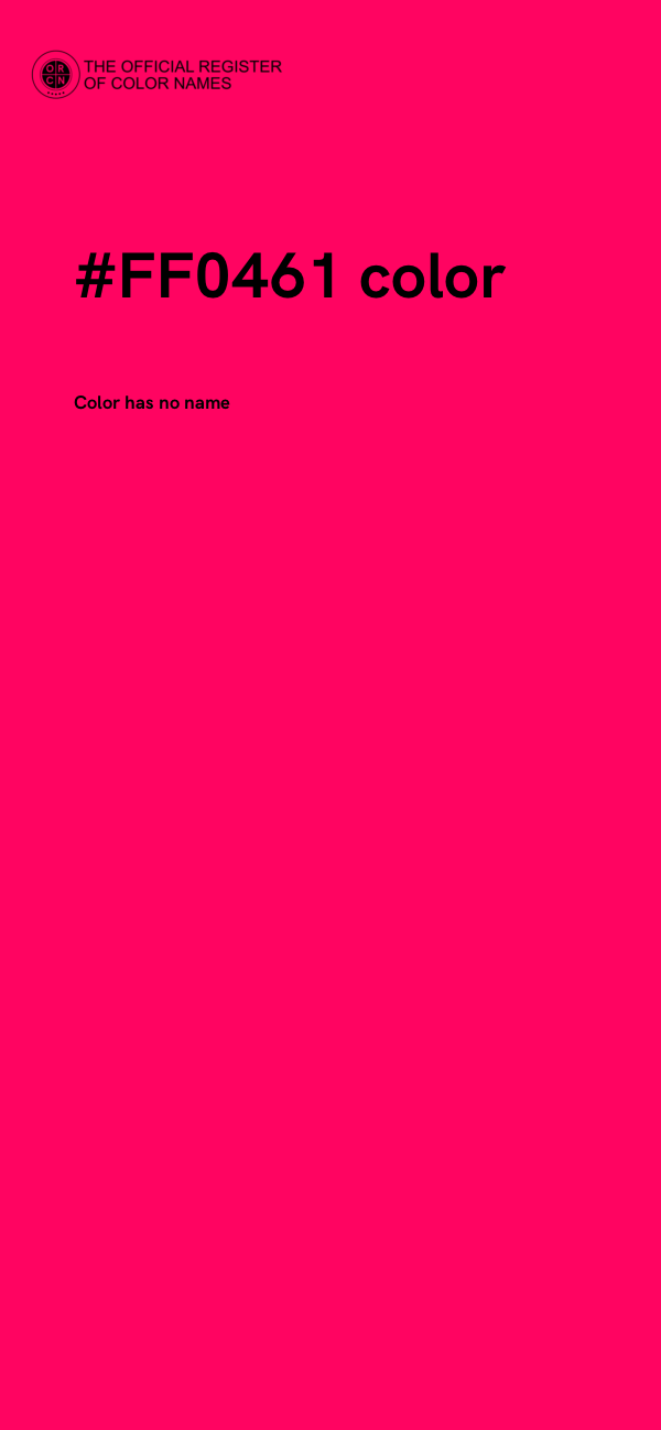 #FF0461 color image