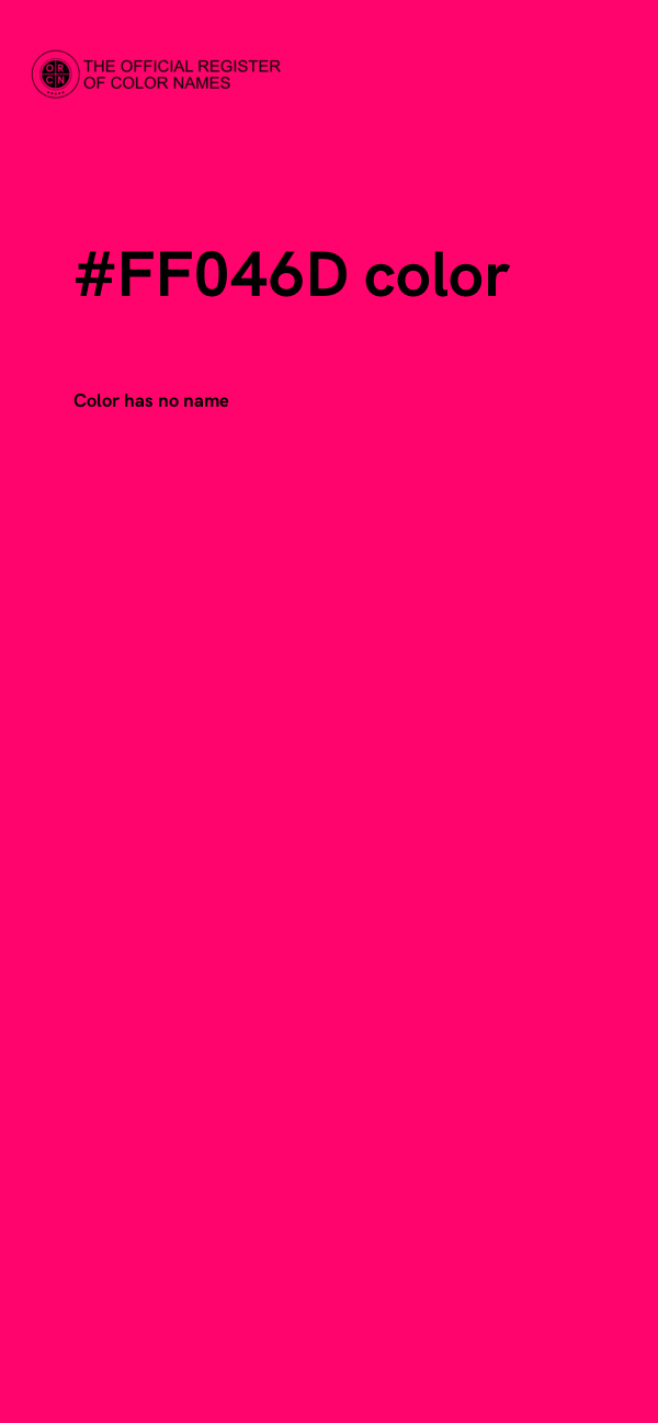 #FF046D color image