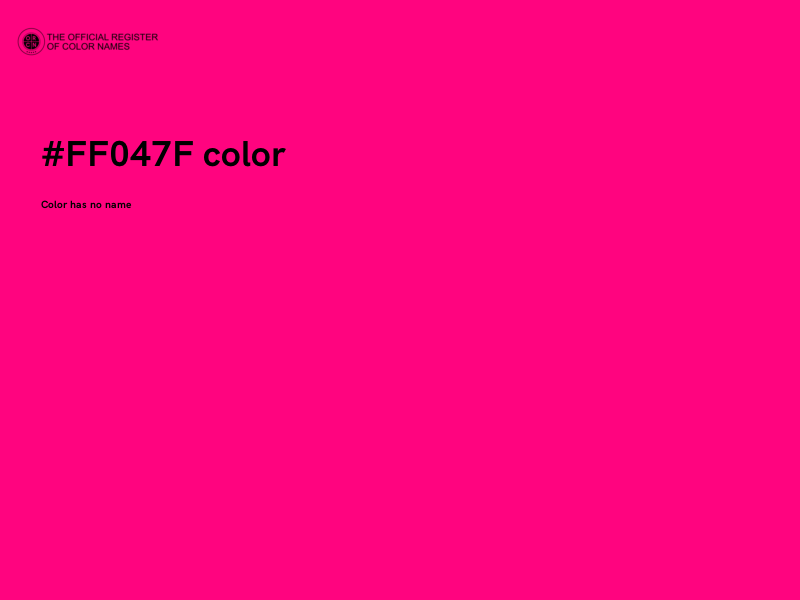 #FF047F color image