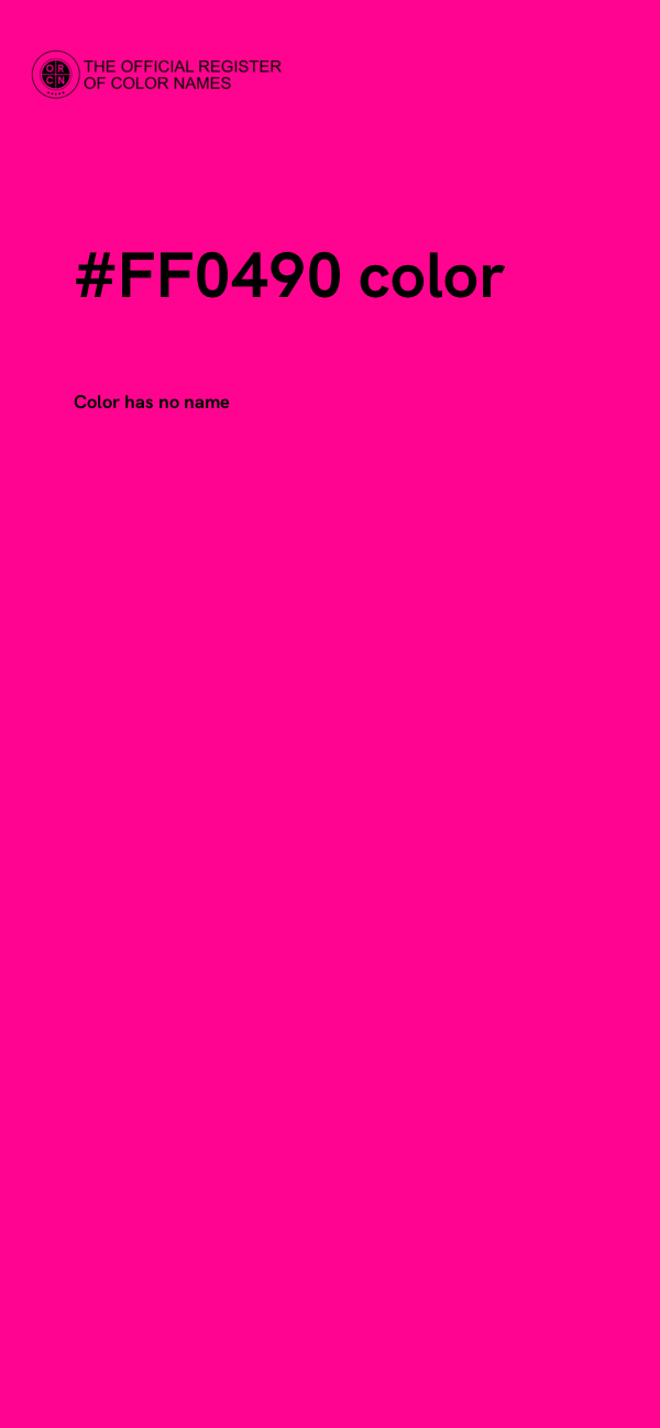 #FF0490 color image