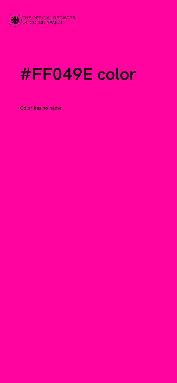 #FF049E color image