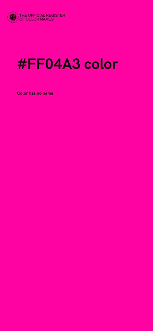 #FF04A3 color image