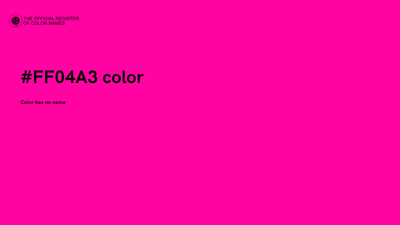 #FF04A3 color image
