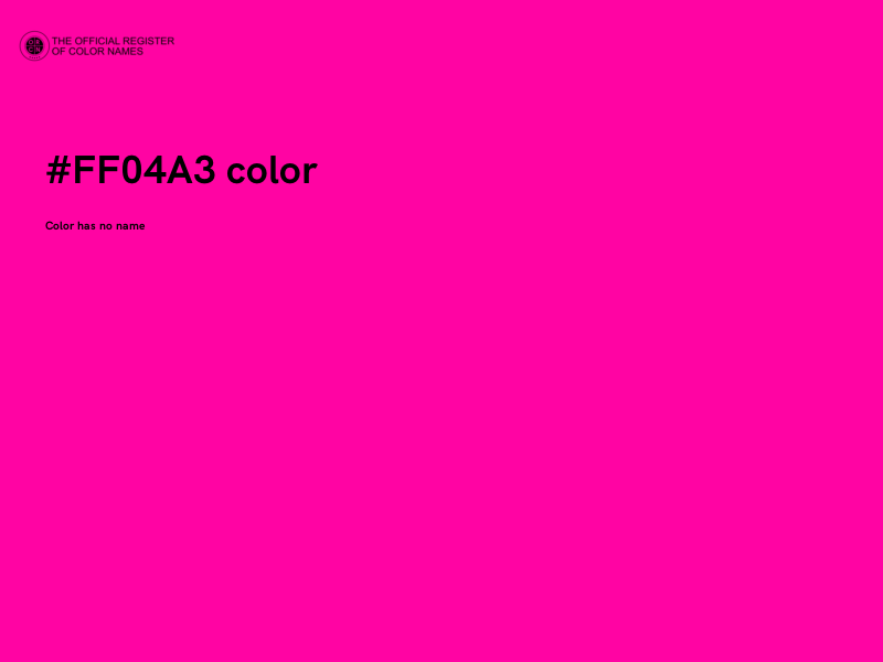 #FF04A3 color image