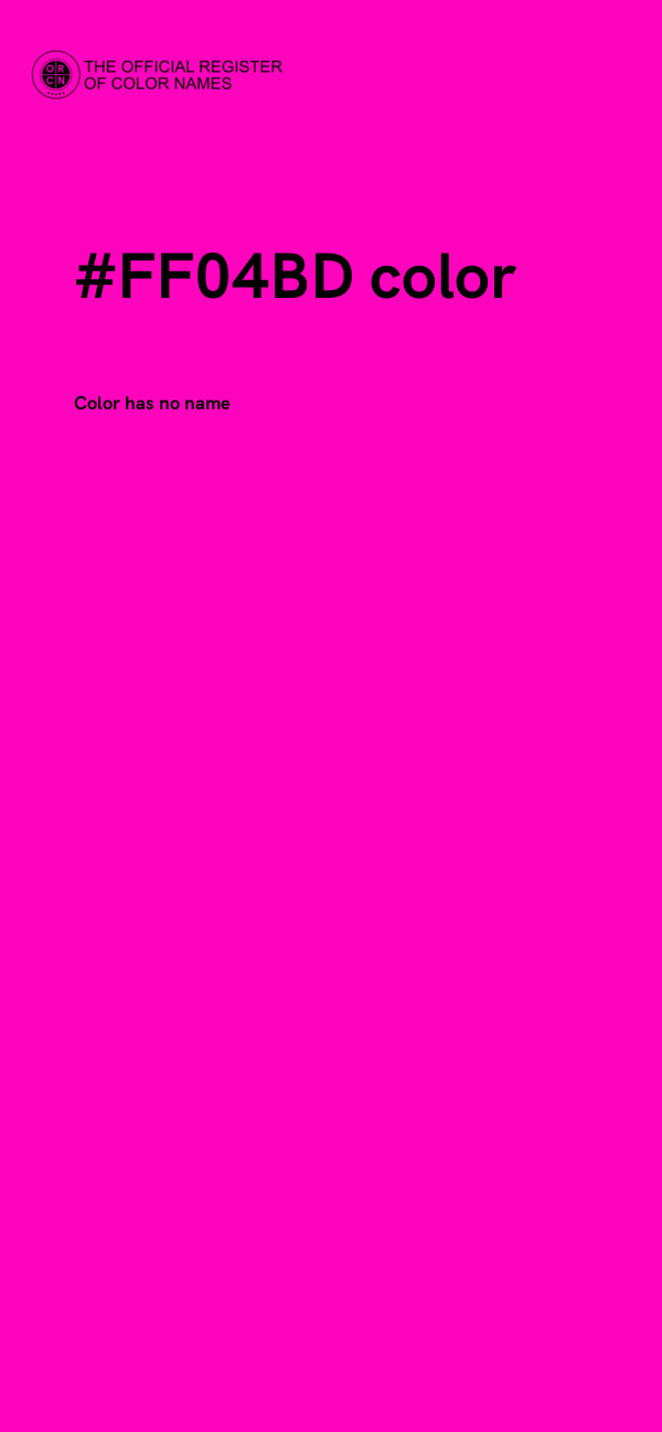 #FF04BD color image