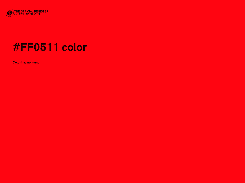 #FF0511 color image