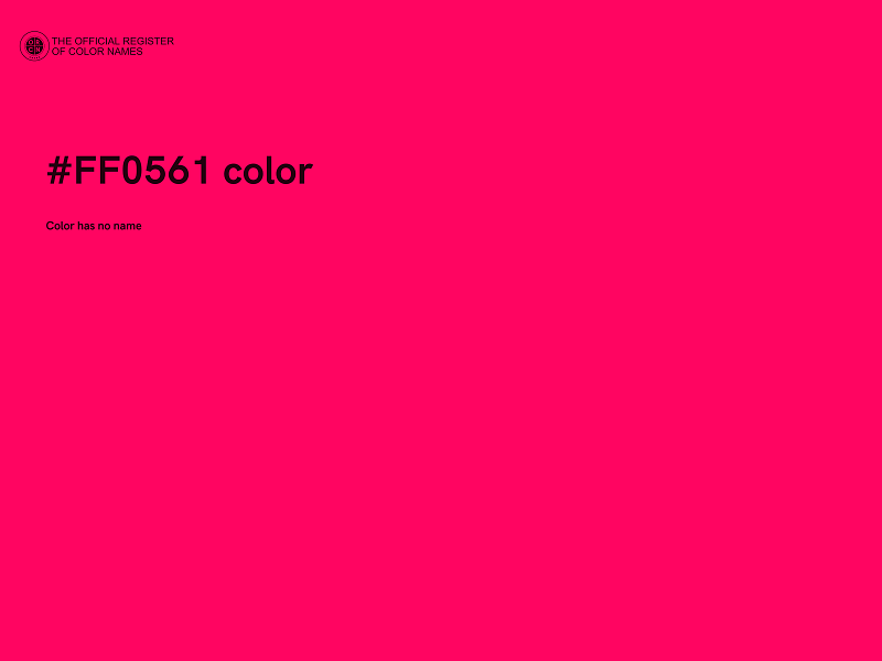 #FF0561 color image