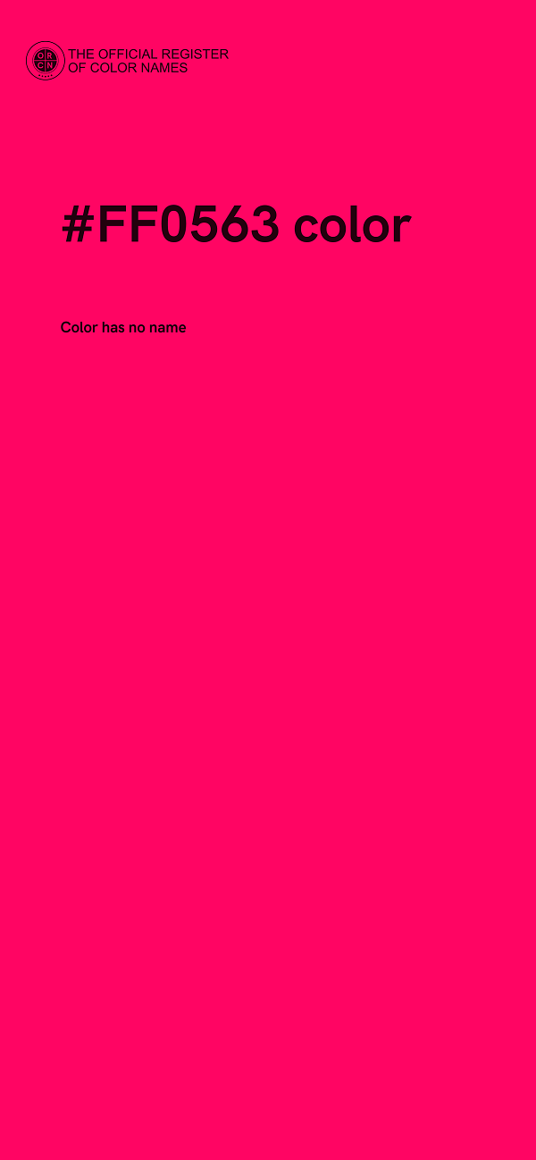 #FF0563 color image