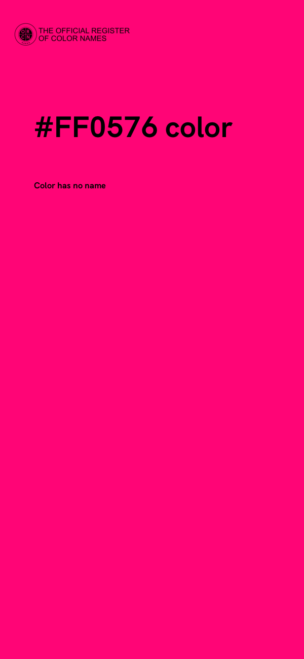 #FF0576 color image
