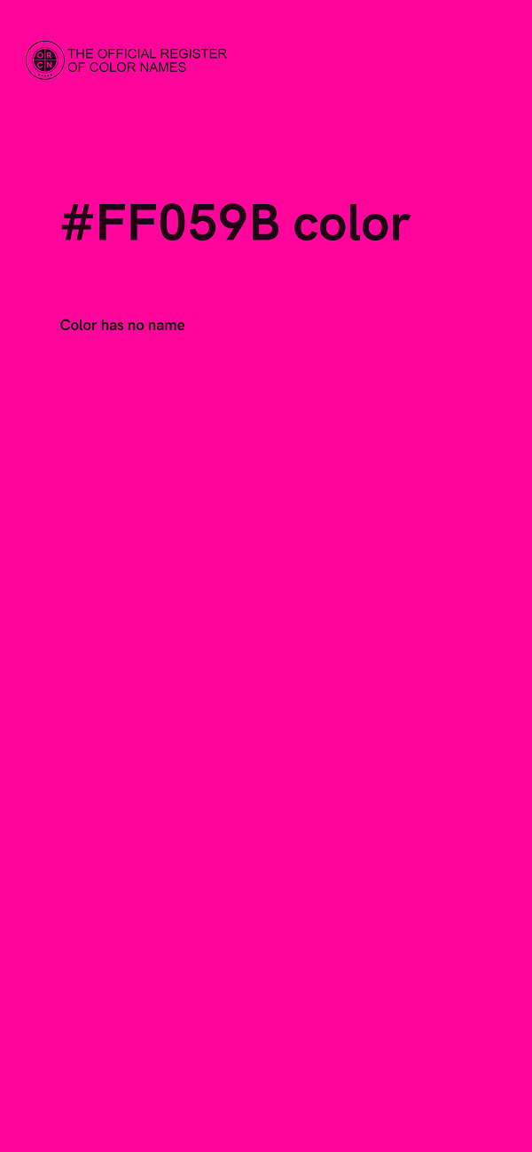 #FF059B color image