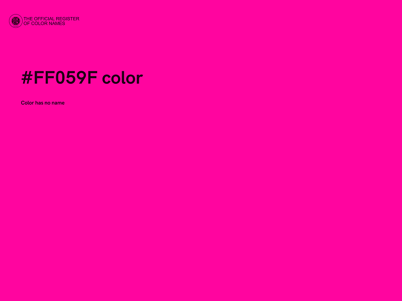 #FF059F color image