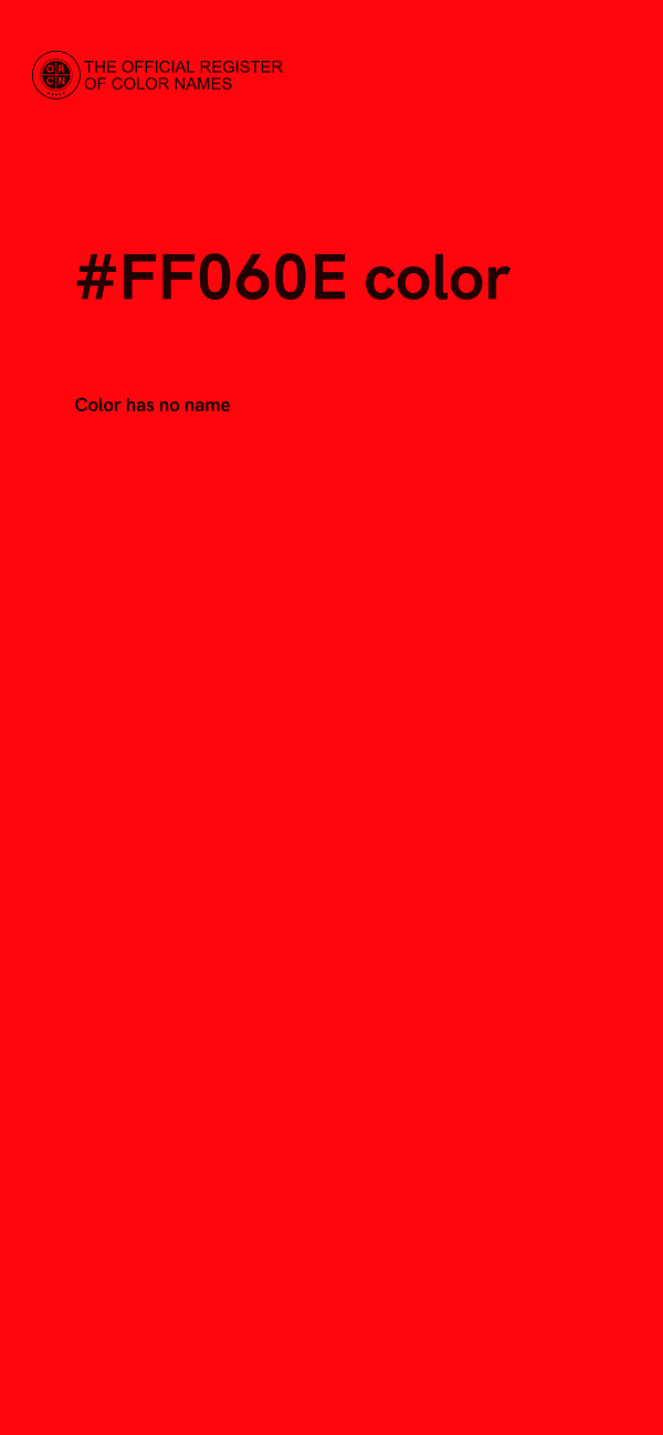 #FF060E color image