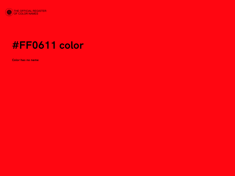 #FF0611 color image