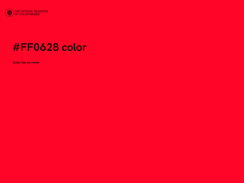 #FF0628 color image