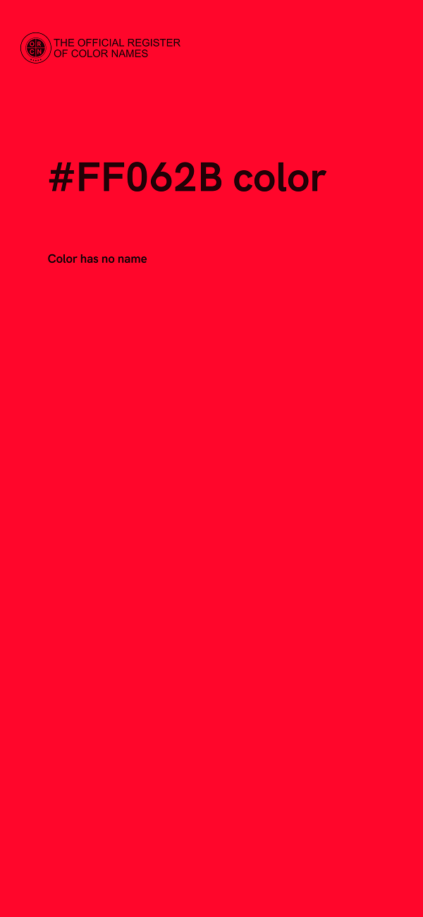 #FF062B color image