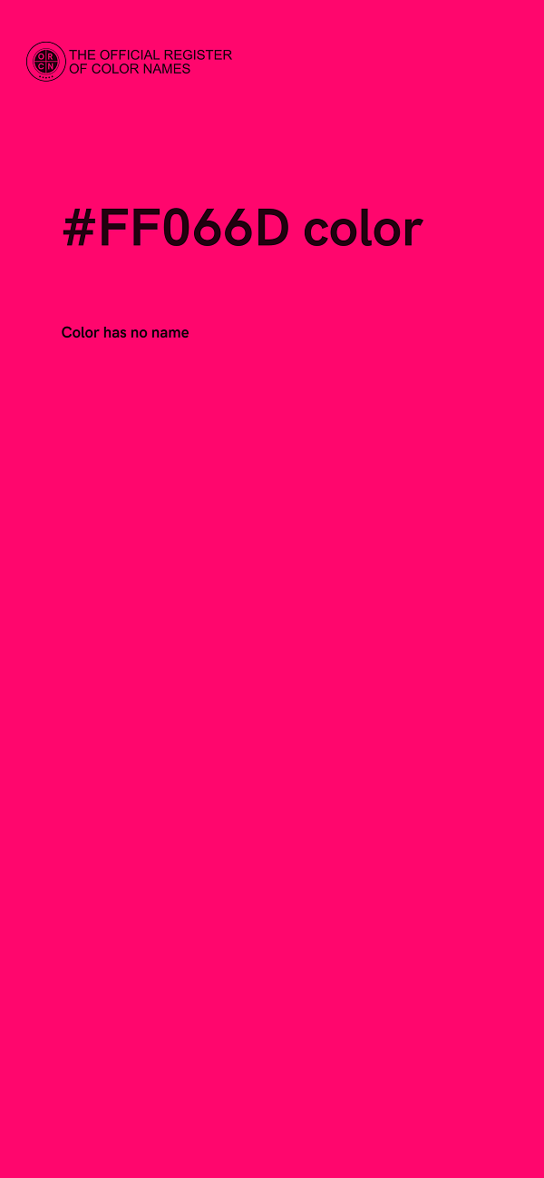 #FF066D color image