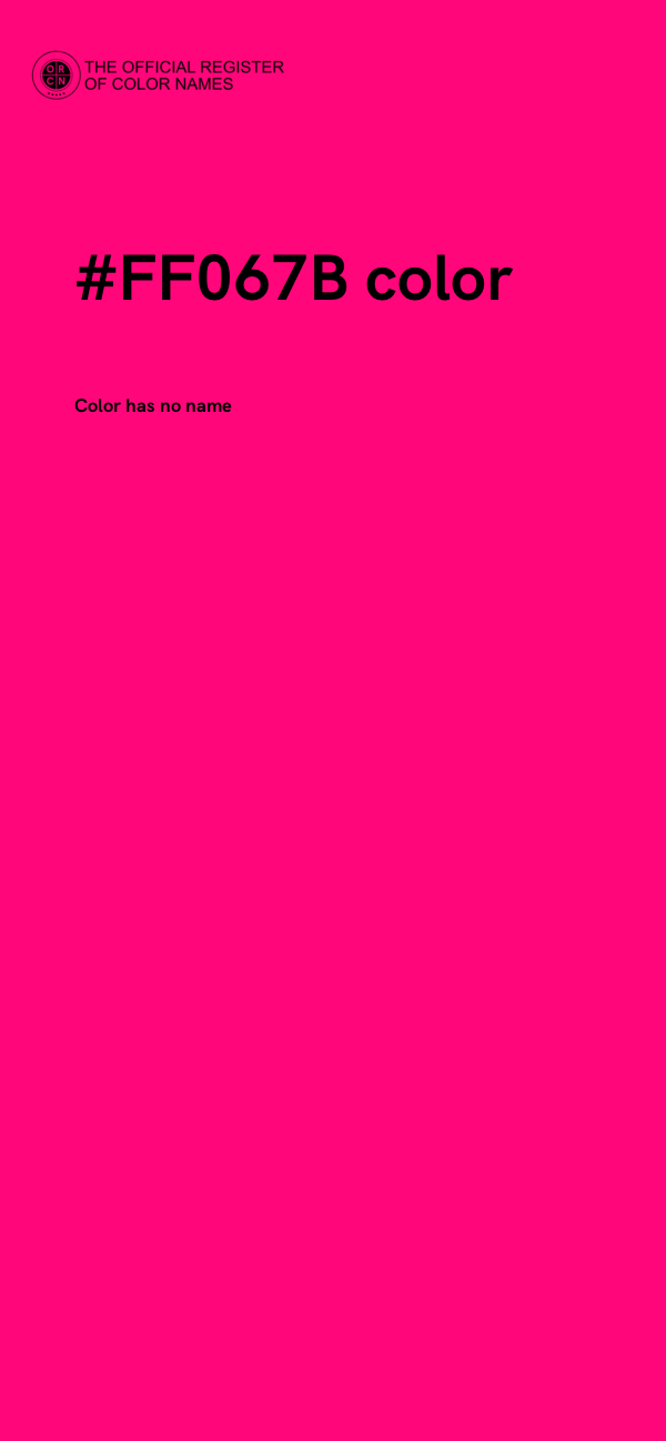 #FF067B color image
